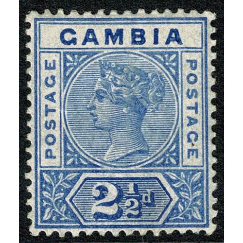 Gambia. 1898 2½d ultramarine. SG 40. Mounted mint.