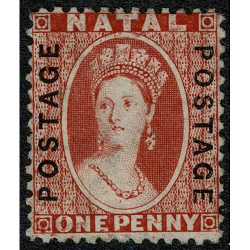 Natal. 1870 1d bright red. SG 60. Mounted mint.