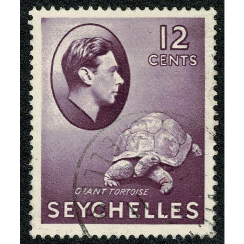 Seychelles. 1938-49  12c reddish-violet. Fine Used single. SG 139