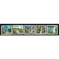 Rhodesia. 1978 Gem Stones, Wild Animals & Waterfalls. Set of 15 values. SG 555-569