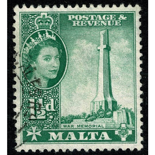 Malta. 1956-58. 1½d bluish-green. Fine Used. SG 269