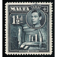 Malta. 1938-43. 1½d slate-black. Unmounted Mint. SG 220b