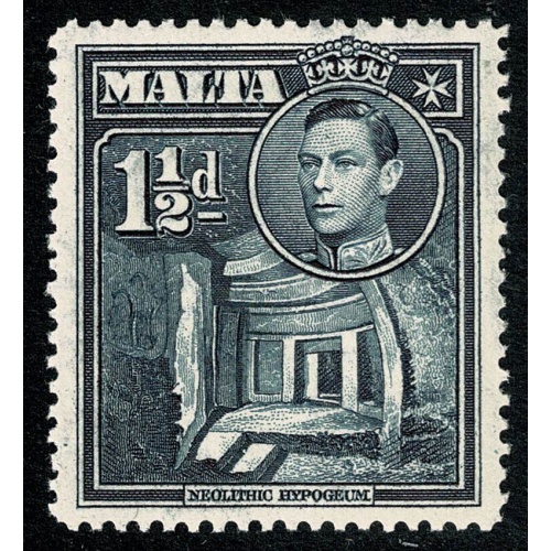 Malta. 1938-43. 1½d slate-black. Unmounted Mint. SG 220b