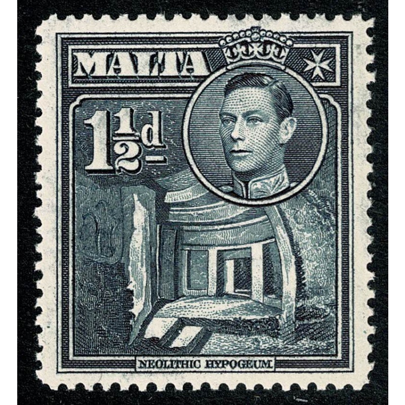 Malta. 1938-43. 1½d slate-black. Unmounted Mint. SG 220b