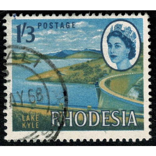 Rhodesia. 1966-68 (Litho). 1/3 Lake Kyle. Fine Used. SG 403