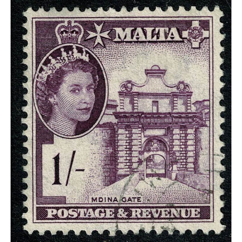 Malta. 1956-58. 1/- deep reddish-violet. Fine Used. SG 272
