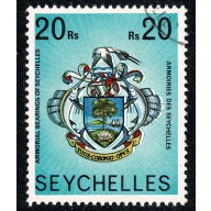 Seychelles. 1977-84 (No Imprint). 20r "Coat of Arms". Fine Used single. SG 419A