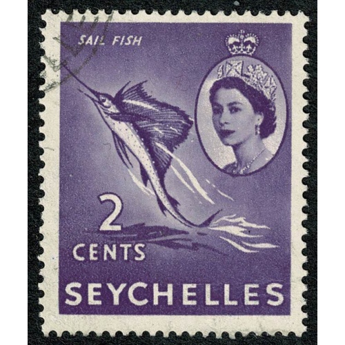 Seychelles. 1954-61 2c lilac. Fine Used single. SG 174