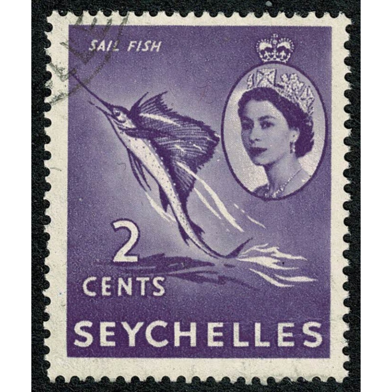 Seychelles. 1954-61 2c lilac. Fine Used single. SG 174