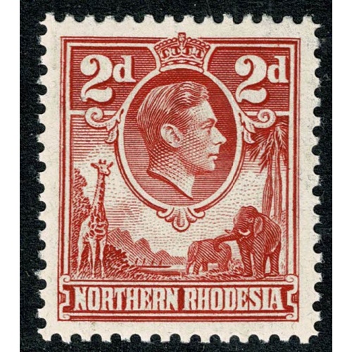 Northern Rhodesia. 1938-52  2d carmine-red. Unmounted Mint. SG 32