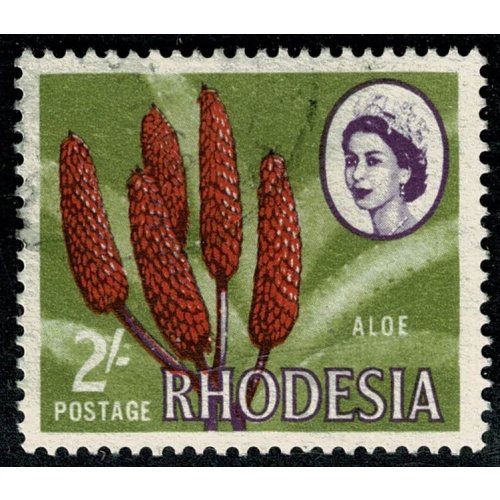 Rhodesia. 1966-68 (Litho). 2/- Aloe. Fine Used. SG 404