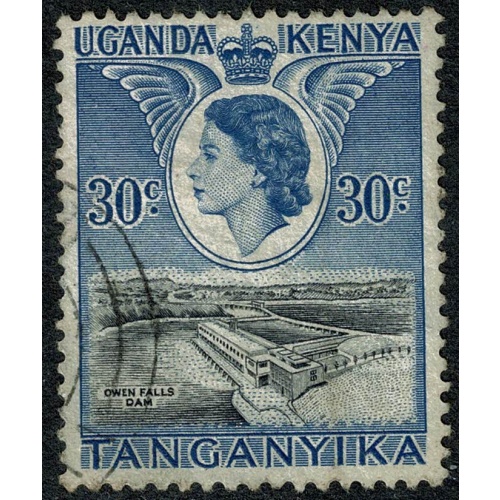 K.U.T 1954 30c black & deep ultramrine. Fine used. SG 171