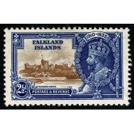 Falkland Islands. 1935 Silver Jubilee 2½d brown and deep blue.  SG 140. Mounted Mint.