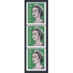 1966 3c coil issue. "pale lips" variety. SG 404 var. UM