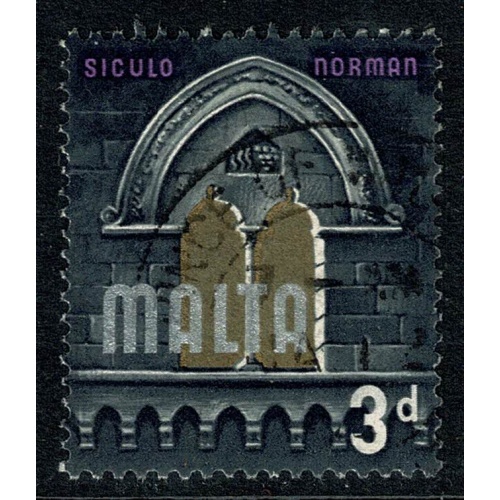 Malta. 1965-70. 3d "Siculo Norman Era" Fine Used. SG 335
