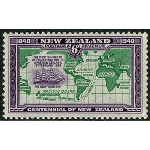1940 Proclamation of British Sovereignty.6d emerald green & violet. SG 621. UM
