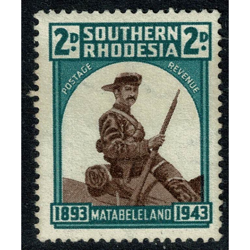 Southern Rhodesia. 1943 50th Anniv. Occupation of Matabeleland 2d. Unmounted Mint. SG 61