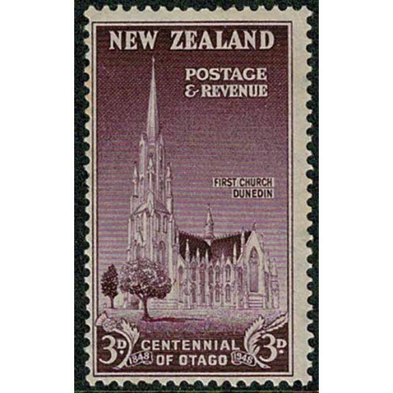 1948 Centenial of Otago. 3d purple. SG 694. MM
