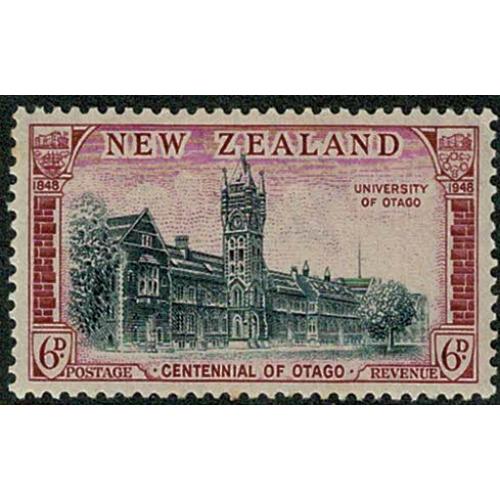 1948 Centenial of Otago. 6d black & rose. SG 695. MM