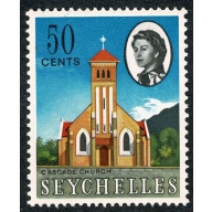 Seychelles. 1962-68 50c "Cascade Church". Unmounted Mint single. SG 204