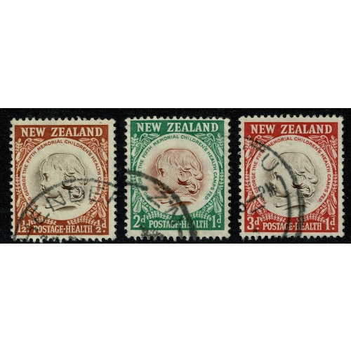New Zealand. 1955 Health "Children's Health Camps". Used set of 3 values. SG 742-744
