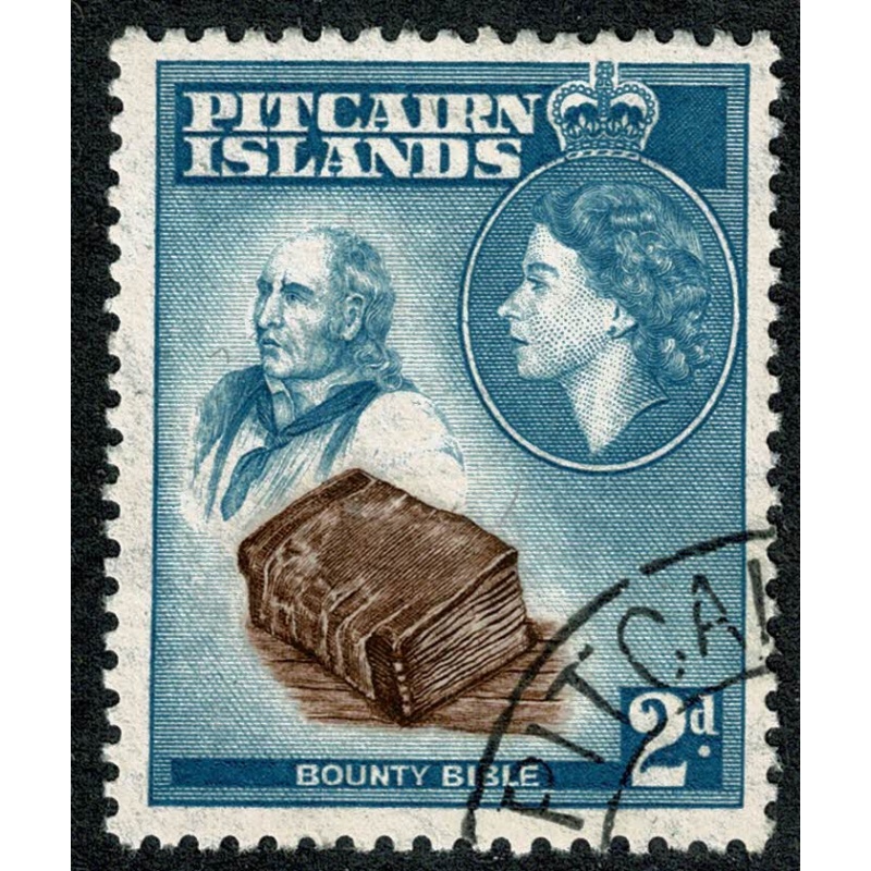 Pitcairn Islands. 1957-63. 2d brown & greenish blue. Fine used single. SG 20