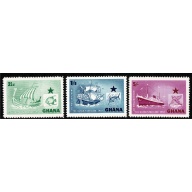 Ghana. 1957 Inauguration of Black Star Shipping Line. SG 182-184