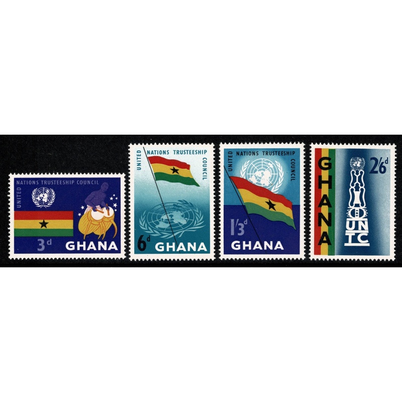 Ghana. 1959 UN Trusteship Council. Set of 4 values.  SG 234-237