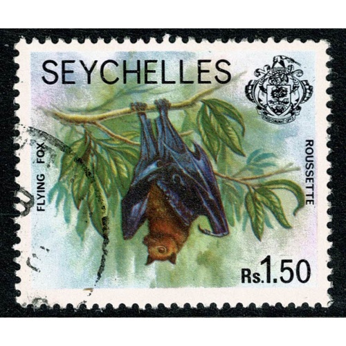 Seychelles. 1977-84 (No Imprint). 1r.50  "Flying Fox". Fine Used single. SG 414A