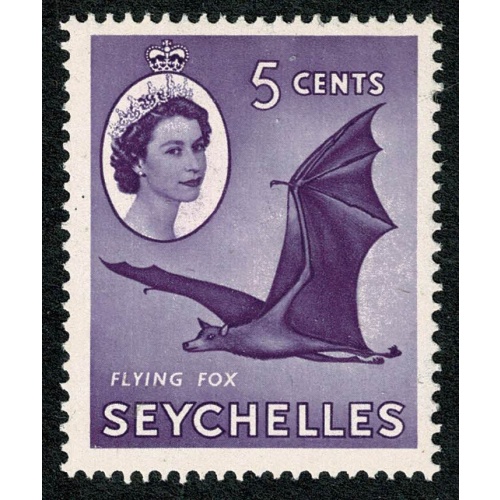 Seychelles. 1954-61 2c lilac. Mounted Mint single. SG 174
