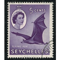 Seychelles. 1954-61 5c violet. Fine Used single. SG 175a