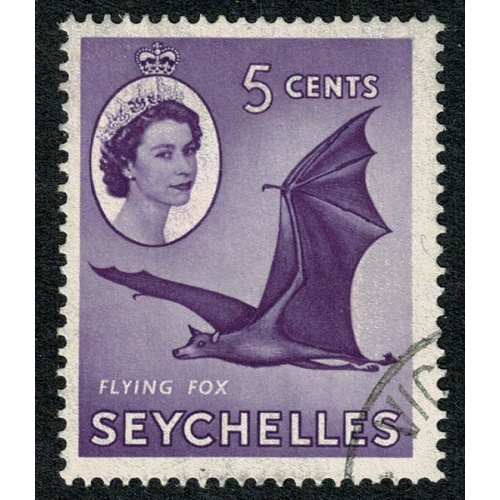 Seychelles. 1954-61 5c violet. Fine Used single. SG 175a