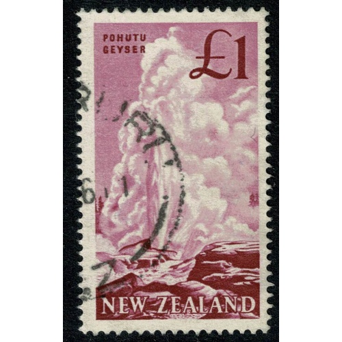 New Zealand. 1960-66 £1 deep magenta. Fine Used. SG 802