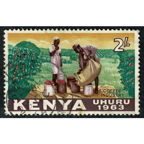 Kenya. 1963 Independence Issue 2/-.  Fine used. SG 11