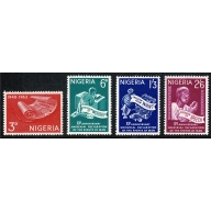 Nigeria. 1963 15th Anniv. Declaration of Human Rights. Set of 4 values. Unmounted Mint. SG 141-144.