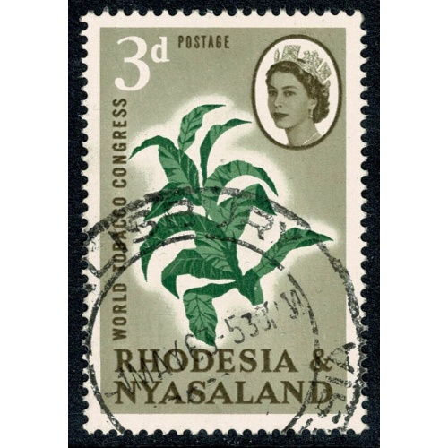 Rhodesia & Nyasaland. 1963 World Tobacco Congress. 3d. Fine Used. SG 43