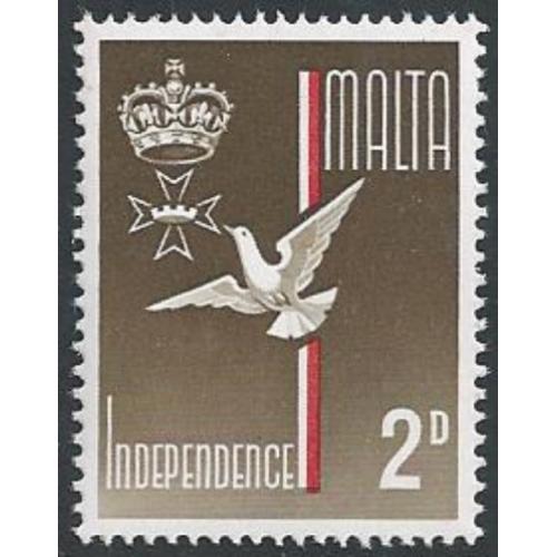 1964 Independence. 2d MISSING GOLD. SG 321a. UM