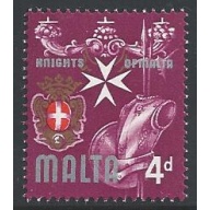 1965 4d "Knights of Malta" MISSING BLACK. SG 336c. UM