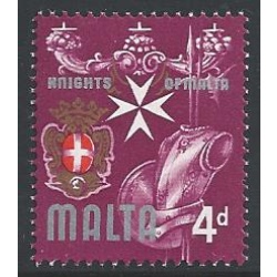 1965 4d Knights of Malta MISSING BLACK. SG 336c. UM