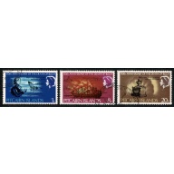 Pitcairn Islands. 1967 150th Death Anniversary Admiral Bligh set of 3 values Fine Used. SG 82-84