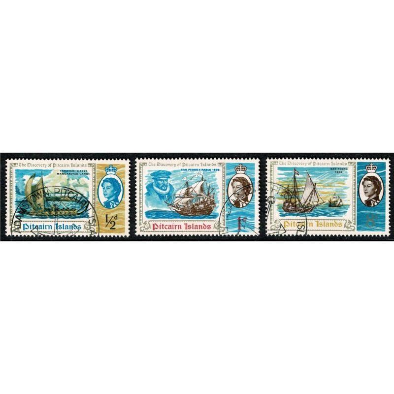 Pitcairn Islands. 1967 Bicentenary of Discovery of Pitcairn Islands. Fine Used set of 5 values SG 64-68