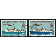 St Kitts-Nevis. 1968 Caribbean Free Trade Area. Fine Used set of 2 values SG 188-189