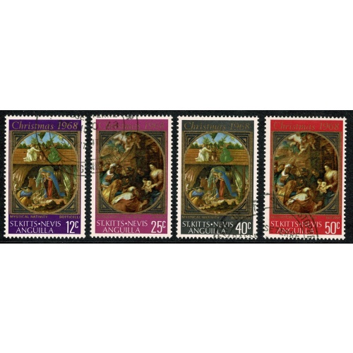 St Kitts-Nevis. 1968 Christmas. Fine Used set of 4 values SG 191-194