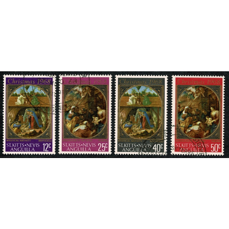 St Kitts-Nevis. 1968 Christmas. Fine Used set of 4 values SG 191-194