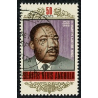 St Kitts-Nevis. 1968 Martin Luther King Commemoration. Fine Used single. SG 190