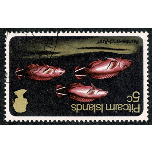 Pitcairn Islands. 1970 Fish 5c Watermark Inverted. Fine Used single. SG 111w