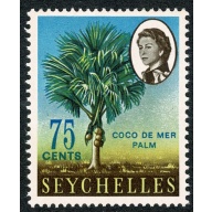 Seychelles. 1962-68 75c "Coco-de-Mer Palm". Unmounted Mint single. SG 206