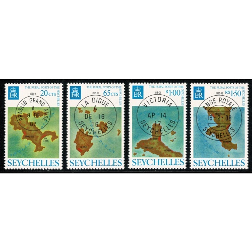 Seychelles. 1976 Rural Posts. Set of 4 values. Unmounted Mint