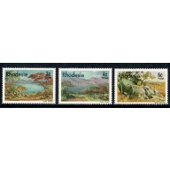 Rhodesia. 1977 Landscape Paintings. Set of 6 values. SG 543-548