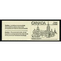 1982 50c Provincial Legislature Buildings. Set of 10 booklets SB89